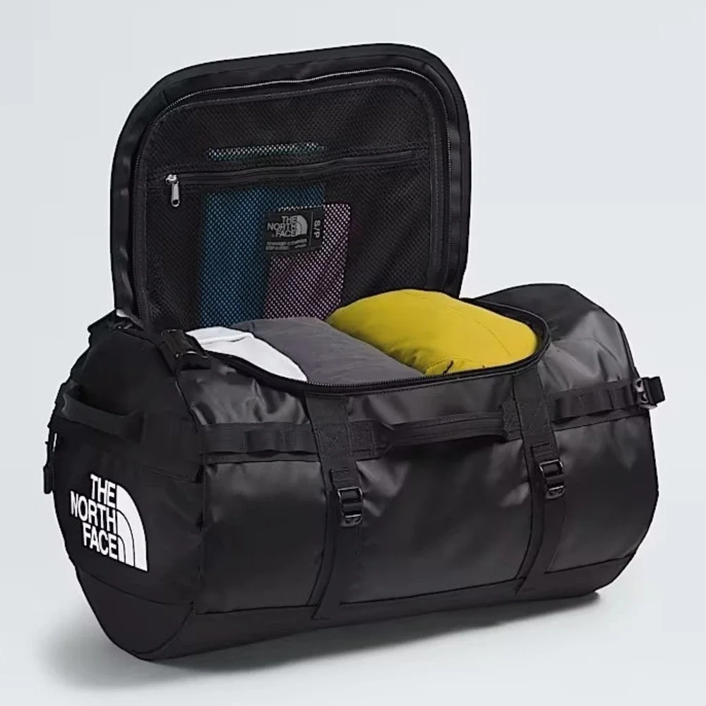 The North Face Golden State Duffel 50L Size S TNF Black White Base CampNEW